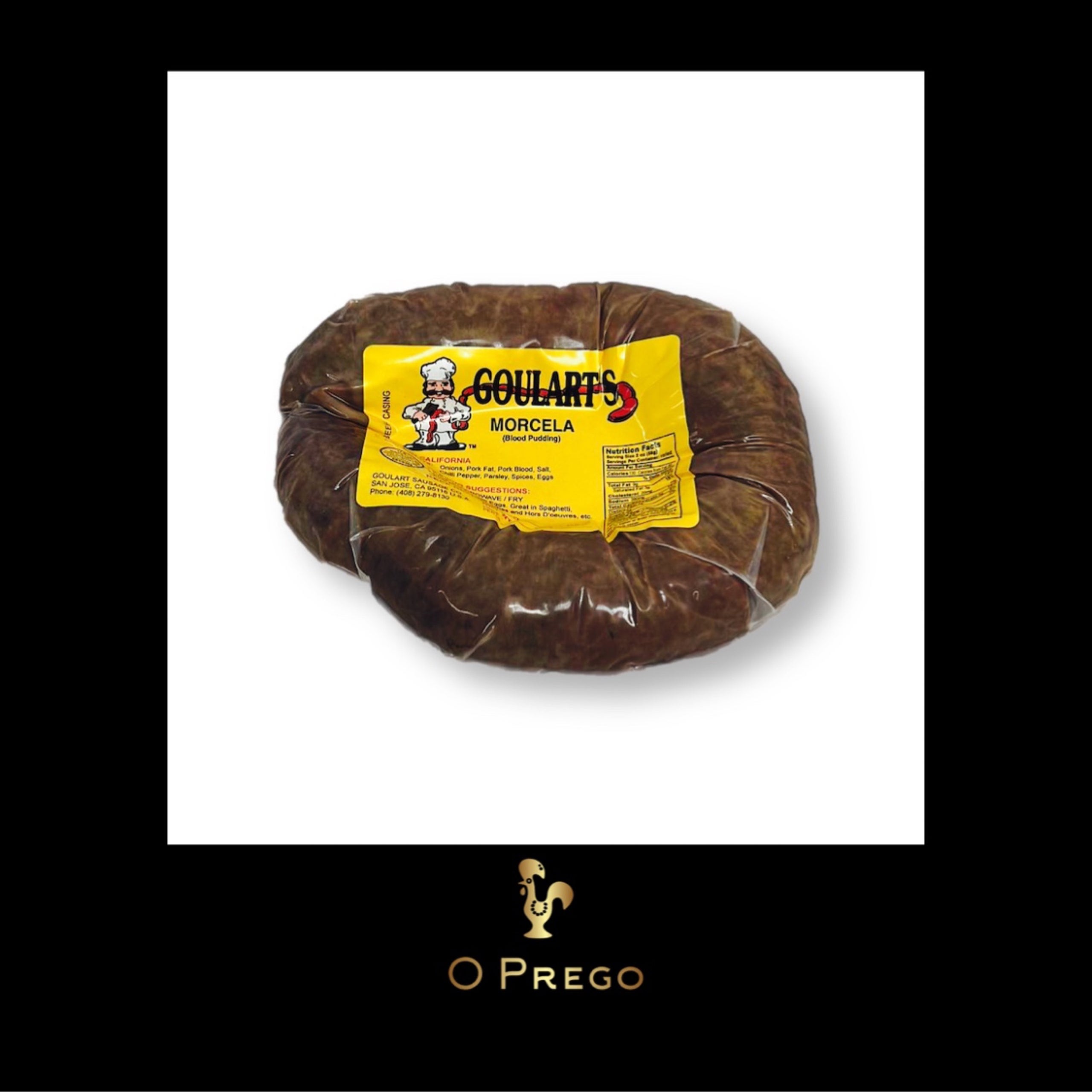 Goulart’s Morcela (Blood Pudding) O Prego A Taste of Portugal & Brazil